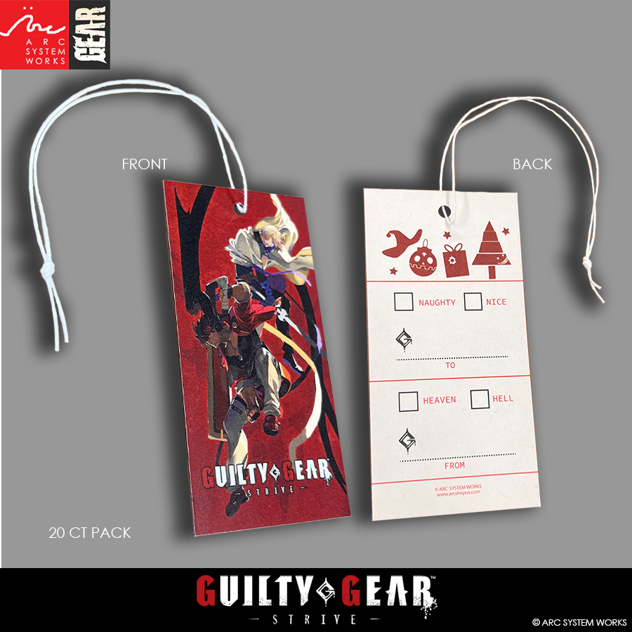 Guilty Gear -Strive- Holiday Gift Tags (20 Count Pack): Naughty or