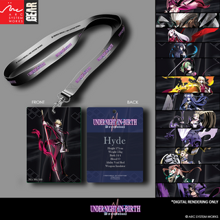 UNDER NIGHT IN-BIRTH II [Sys: Celes] - Official Lanyard + Collector's Card Set