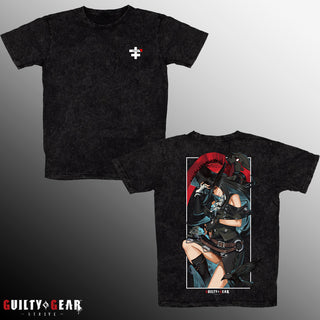 Pre-Order: Guilty Gear -Strive- Testament Black Vintage Acid-Wash Shirt