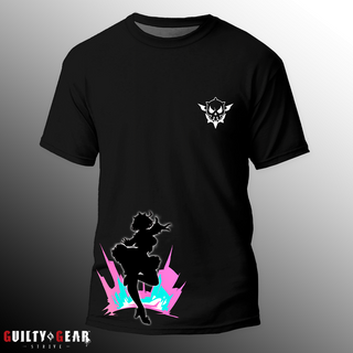 Guilty Gear -Strive- Elphelt Valentine Silhouette Black T-Shirt