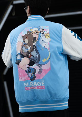 M.RAGE x Guilty Gear -Strive- Bridget Varsity Jacket