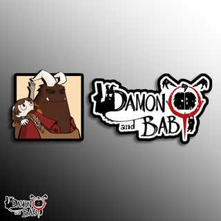 Pre-Order: DAMON and BABY - Two Enamel Pin Set