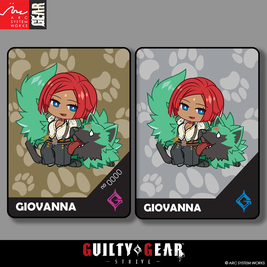 guilty gear stickers Guilty Gear -Strive- Precious Chibi Card: GIOVANNA – ArcShopUS