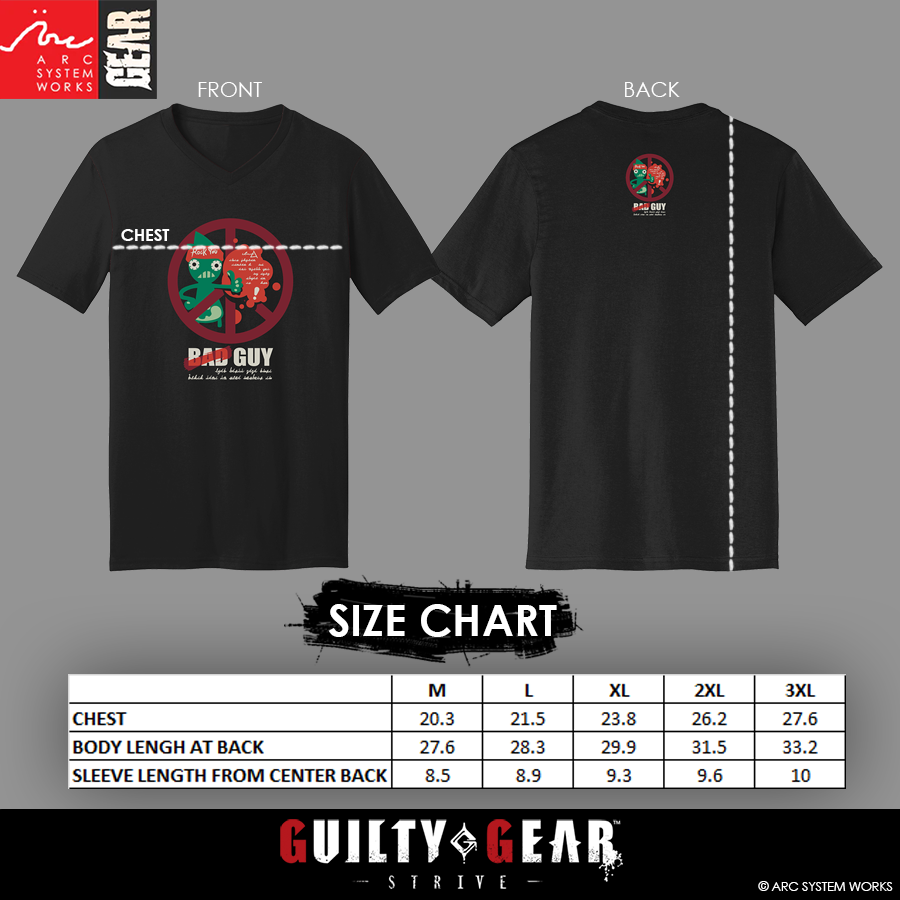 Guilty Gear -Strive- The BAD GUY / GOOD GUY Official T-Shirt – ArcShopUS