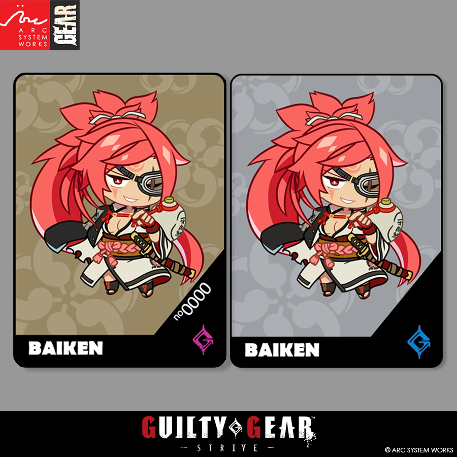 baiken guilty gear Guilty Gear -Strive- Precious Chibi Card: BAIKEN – ArcShopUS