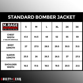 M.RAGE x Guilty Gear -Strive- Bridget Varsity Jacket