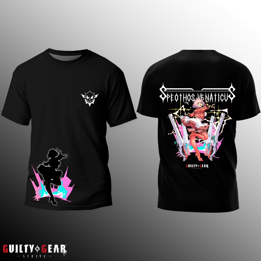 Guilty Gear -Strive- Elphelt Valentine Silhouette Black T-Shirt