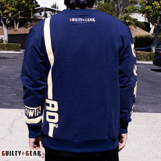 Guilty Gear -Strive- Bridget Premium Cotton/Spandex Crewneck Sweatshirt (Starlight Navy)