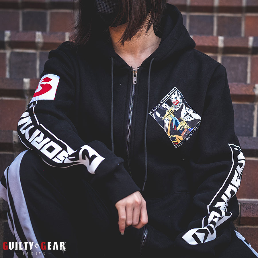 guilty gear may hoodie M.RAGE x Guilty Gear -Strive- Nagoriyuki Hoodie – ArcShopUS