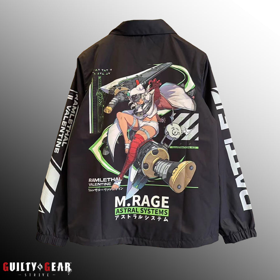M.RAGE x Guilty Gear -Strive- Ramlethal Coach Jacket – ArcShopUS