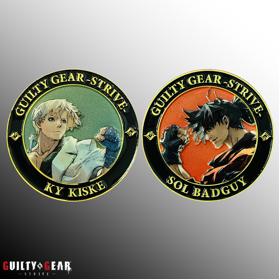 Guilty Gear -Strive- Event Exclusive 3D Coin: Sol Badguy and Ky Kiske – ArcShopUS