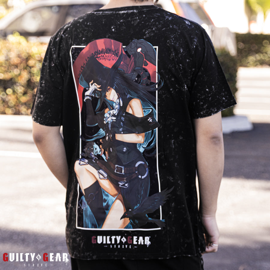guilty gear shirt Guilty Gear -Strive- Testament Black Vintage Acid-Wash Shirt